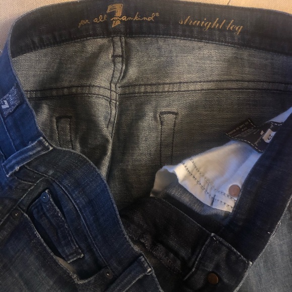 7 For All Mankind Vintage Straight Leg Jeans - Picture 6 of 7